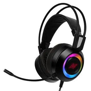Auriculares Gaming Abkoncore Ch60 Black Real 71 Rgb Led